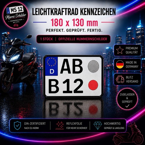 Kennzeichen schwarz 180 - schwarz,