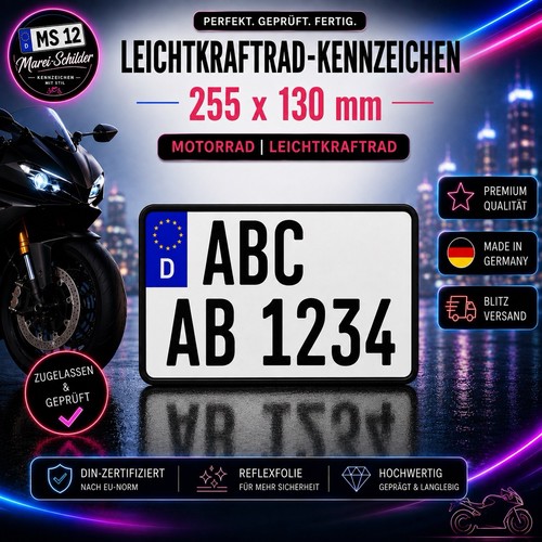 Kennzeichen 255 130 mm - kennzeichen, |