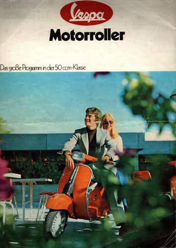 Prospekt vespa motorroller - prospekt, ca